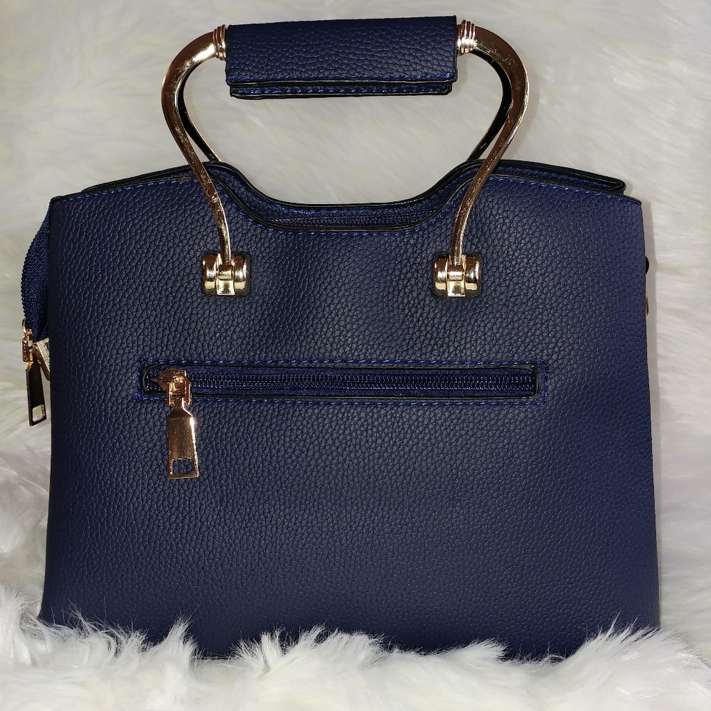 Faux Leather Bag Purple NWOT - Picture 2 of 5